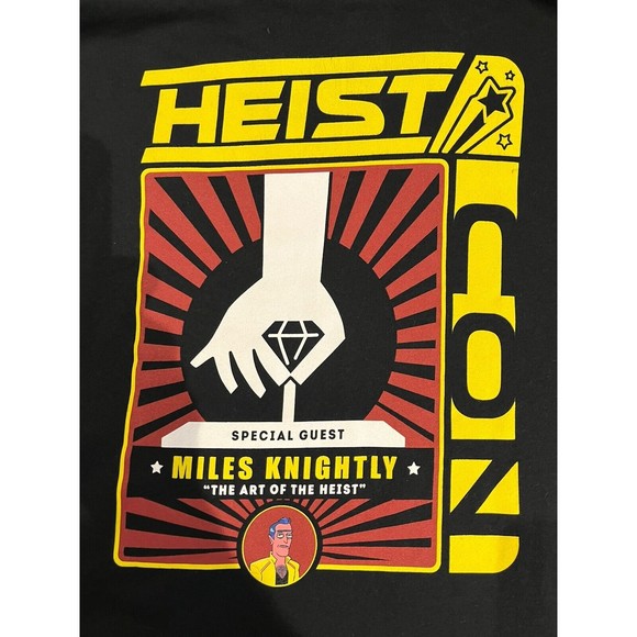 Rick and Morty men's L double-sided tee Heist con special guest miles knightly - Picture 8 of 9